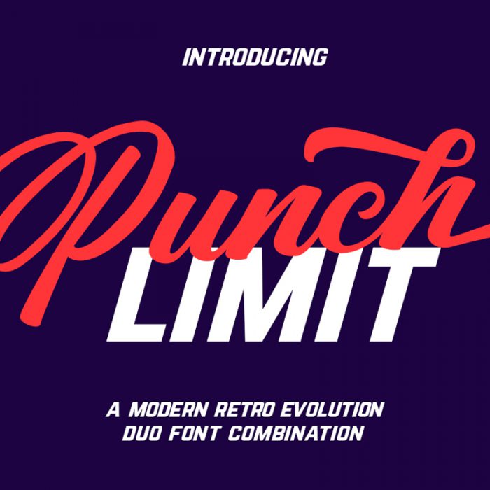 Free Punch Limit Font Combination