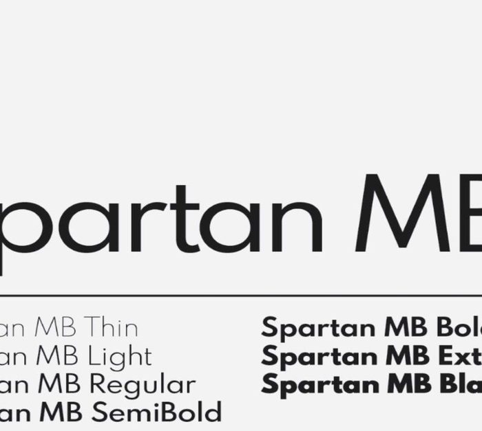Spartan Typeface: Open Source Font Family