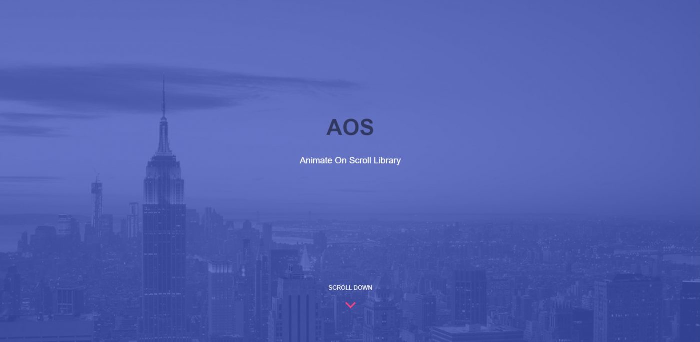 AOS: A Free Javascript Library To Easily Animate Website Elements on Scroll