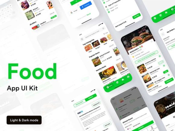 Comida: Free UI Kit for food delivery apps