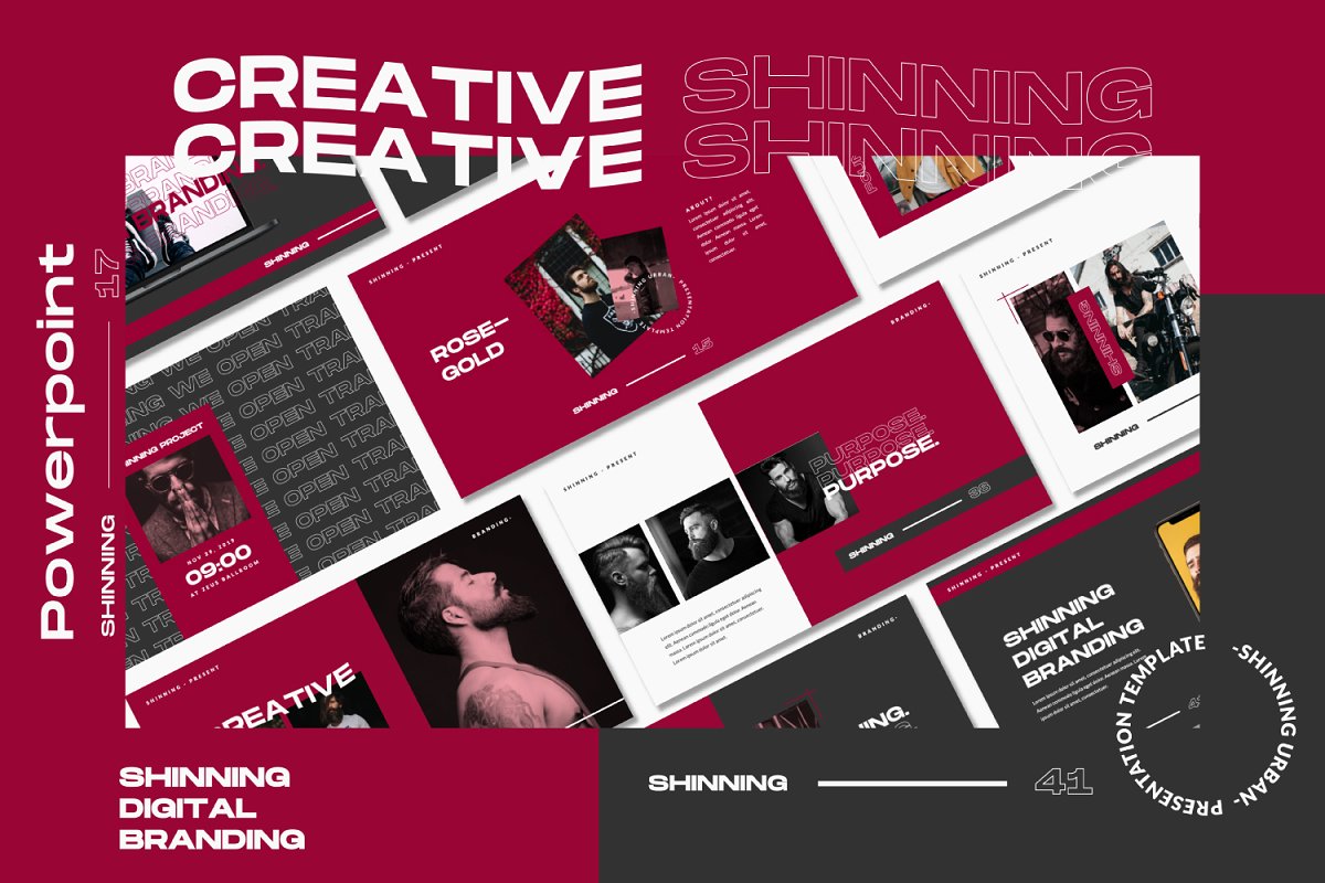 Shinning Urban: Free Powerpoint Template