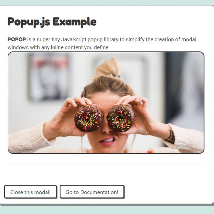 popop.js: Create Modal Windows With Any Content