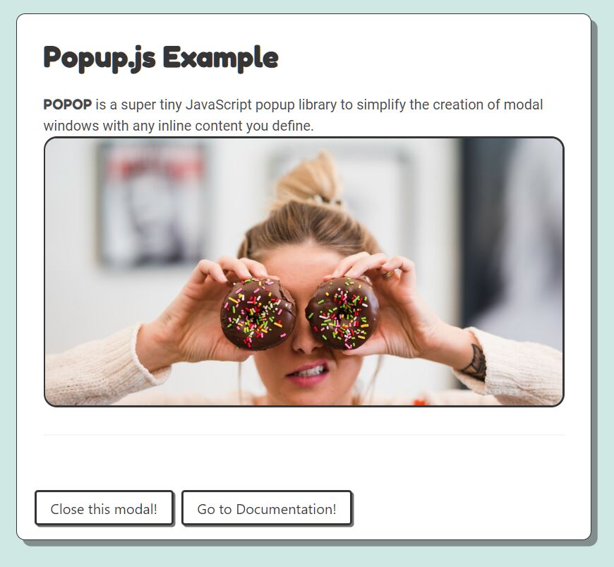 popop.js: Create Modal Windows With Any Content