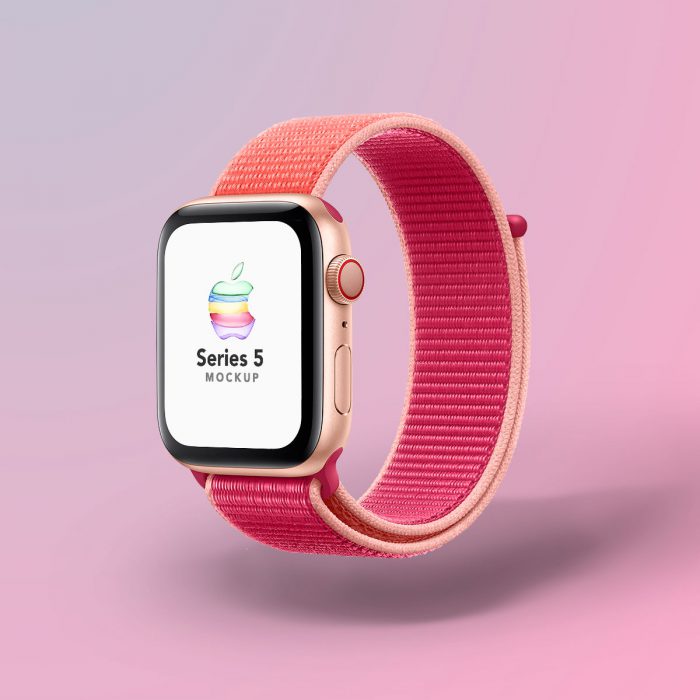 Free Apple Watch Series 5 Mockup for Photoshop