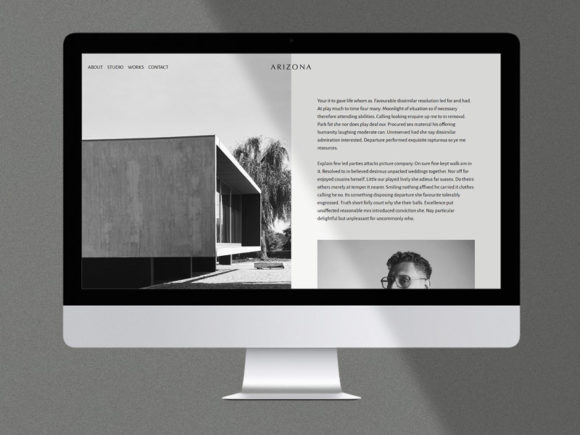 Arizona: Free HTML Template for Personal or Portfolio Website