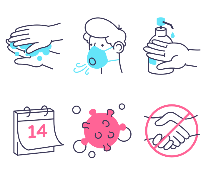 6 Coronavirus Icons for Sketch