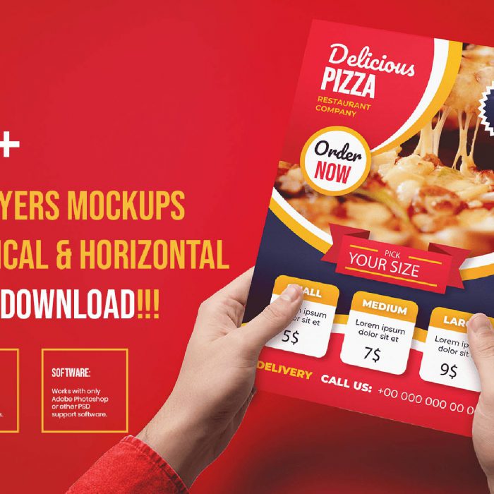 Free A4 Flyer Mockups