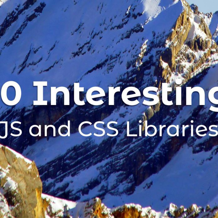 10 Interesting JS and CSS Libraries for May 2020