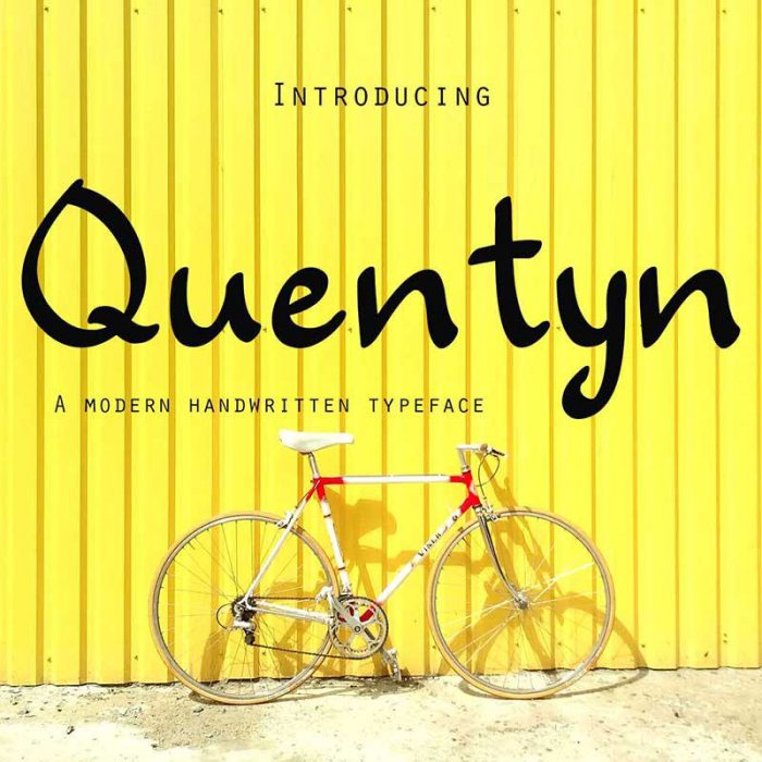 Quentyn: A Free Handwritten Font