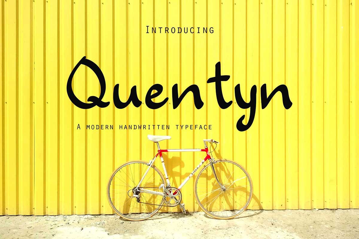 Quentyn: A Free Handwritten Font