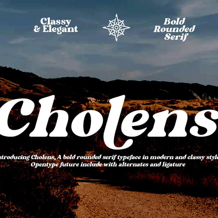 Cholens: Free Bold Serif Font