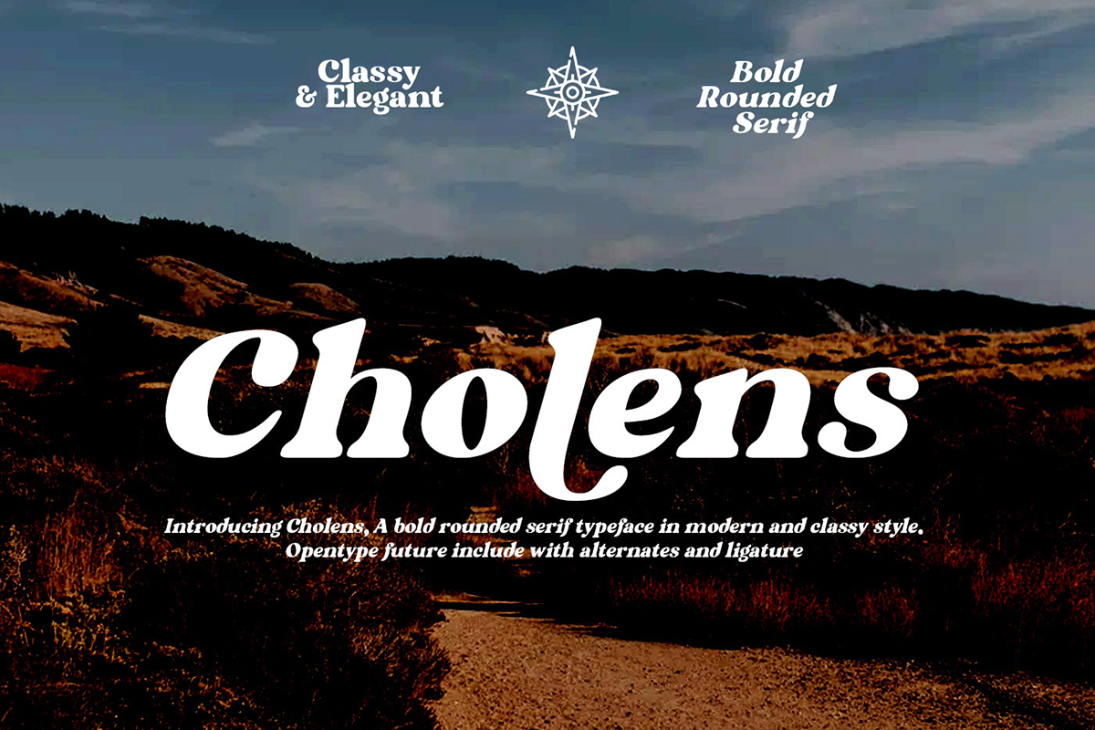 Cholens: Free Bold Serif Font