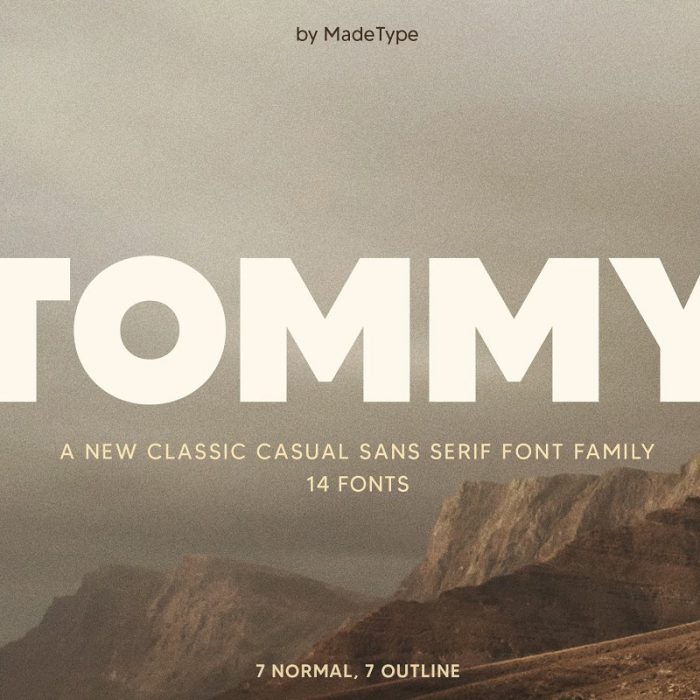 Tommy Sans Serif Font