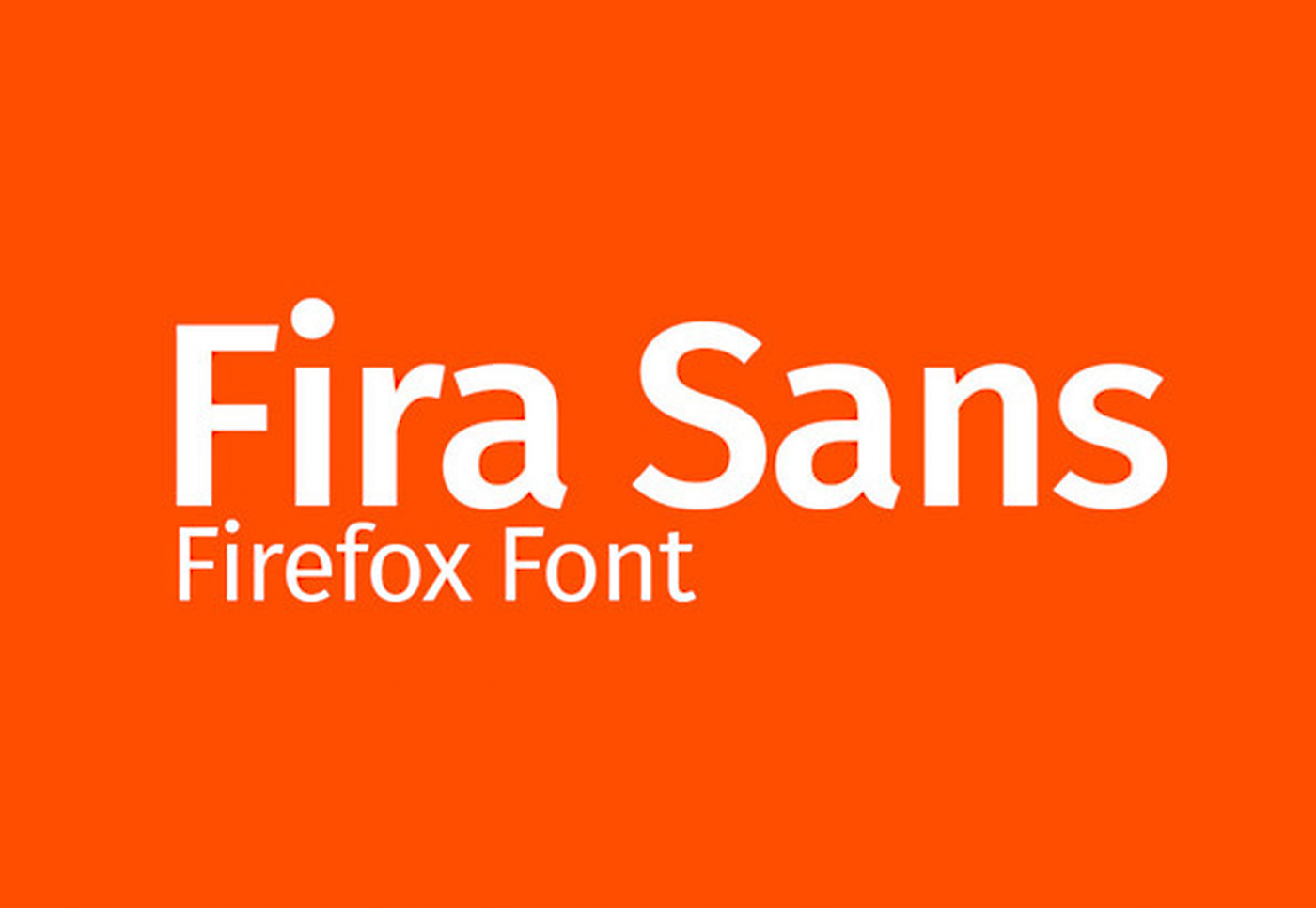Fira Sans – Open Source by Mozilla