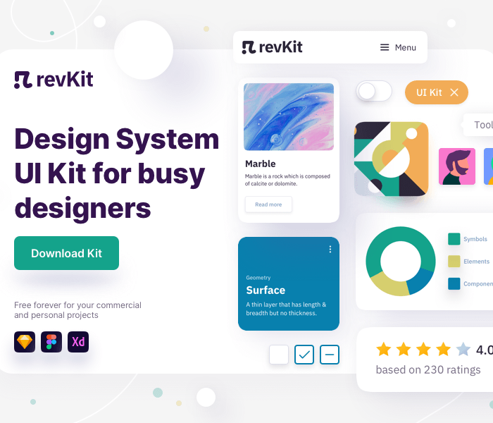 RevKit: Design System UI Kit Sketch Resource