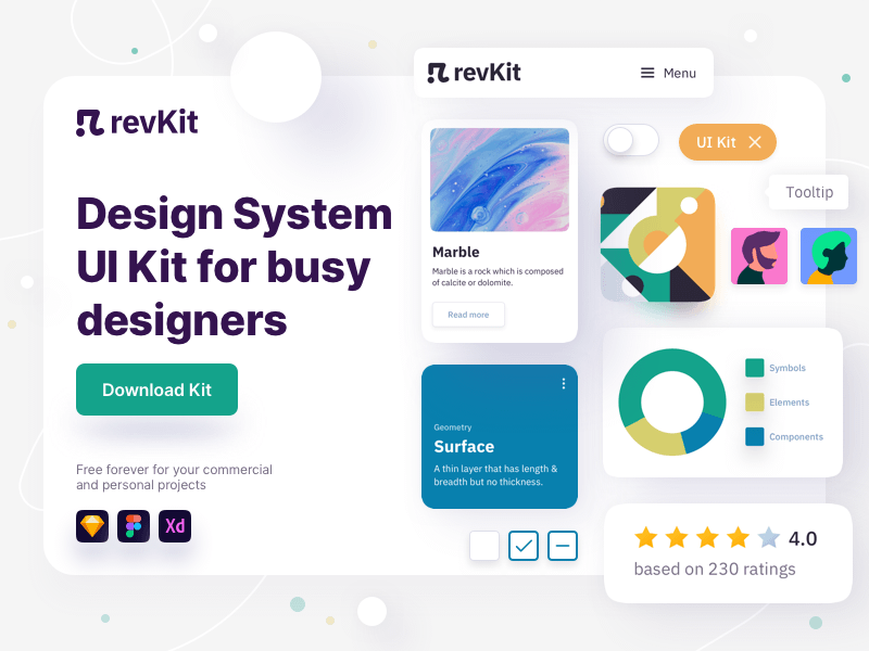 RevKit: Design System UI Kit Sketch Resource