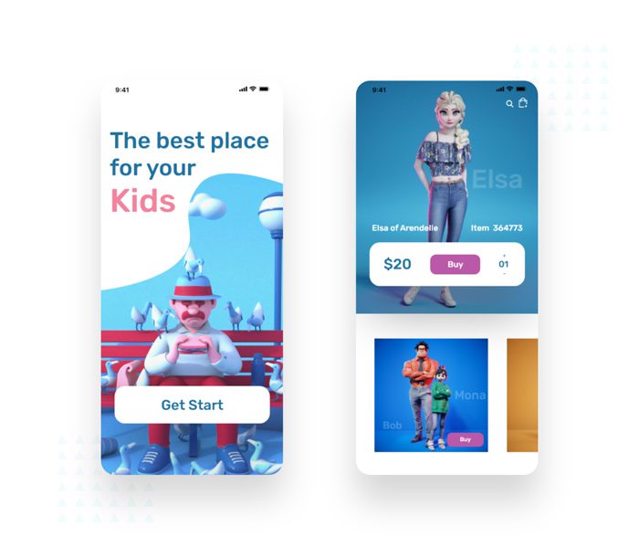 Baby Toys Store Apps Design