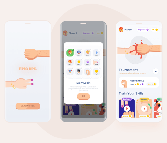 Mobile Game UI Kit – Epic RPS