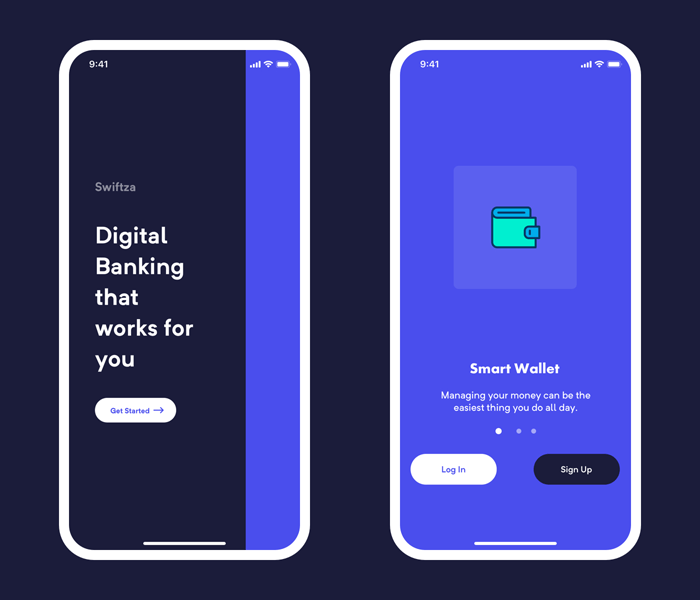 Onboarding Screens for Mobile Banking App