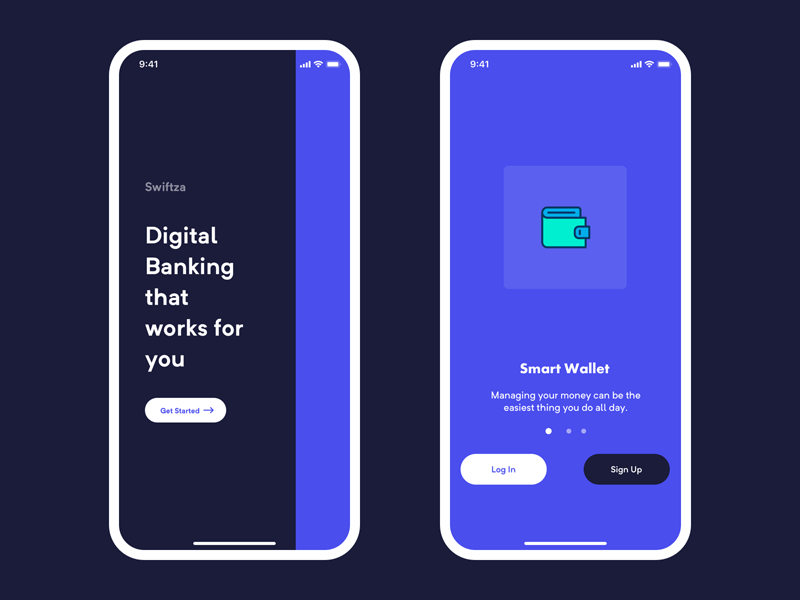 Onboarding Screens for Mobile Banking App