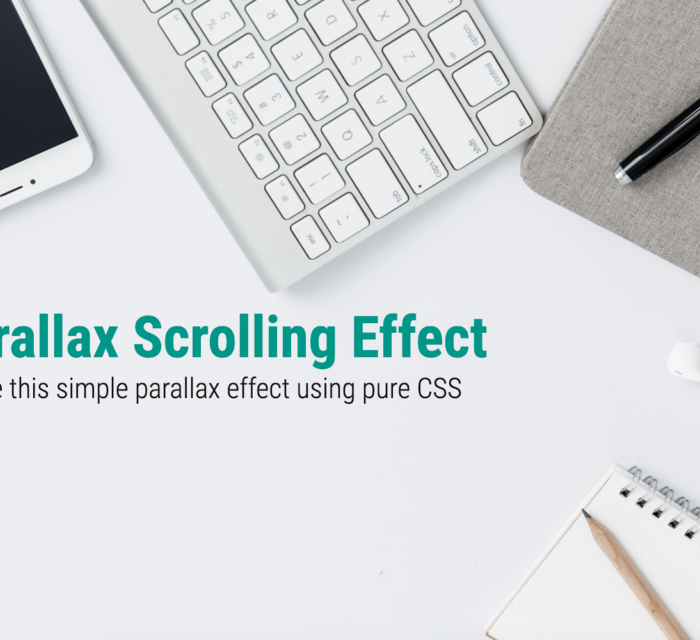Create Simple Parallax Scrolling Effect in Hero Section using Pure CSS