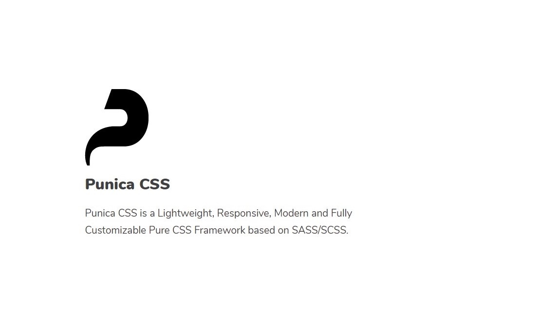Punica: A Responsive, Modern and Fully Customizable Framework in Pure CSS