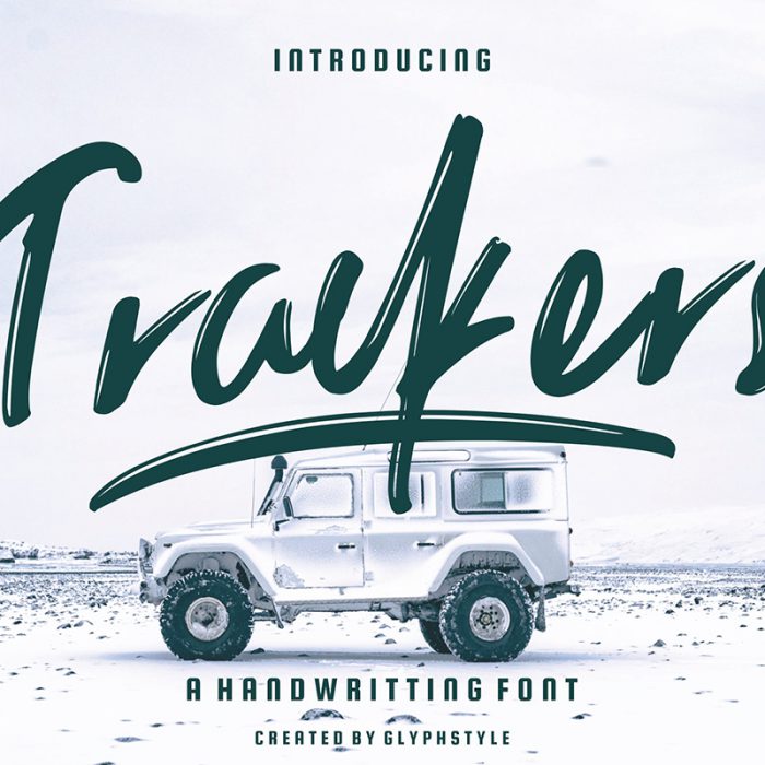 Trackers: A Free Handwritten Font