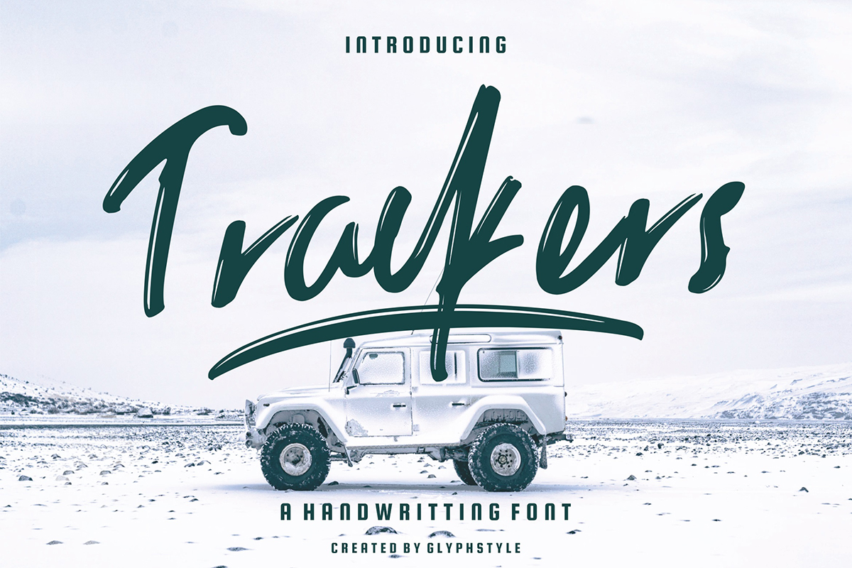 Trackers: A Free Handwritten Font