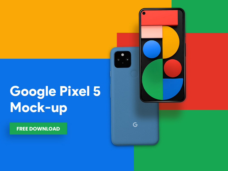 Google Pixel 5: Free Mockup