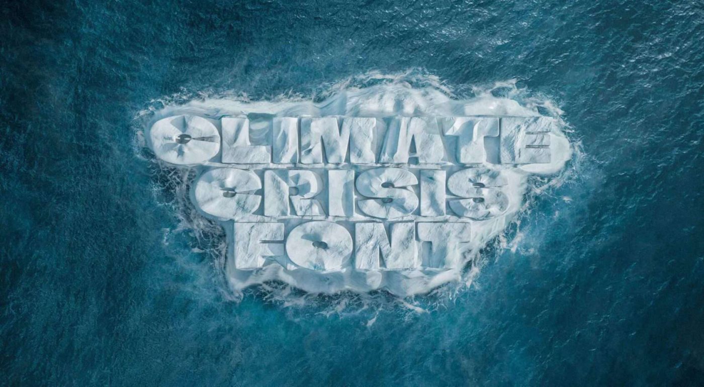 A new variable font for free which reveals the full horror of Climate Crisis
