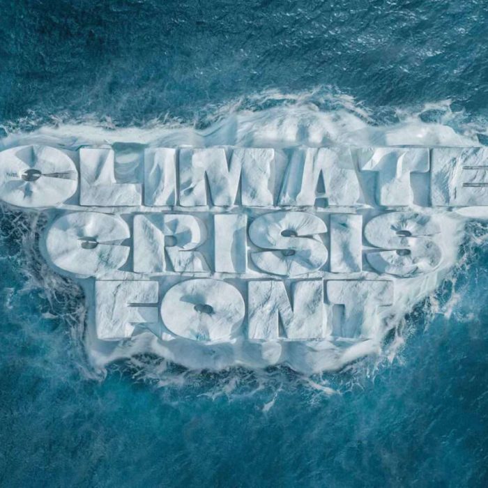 A new variable font for free which reveals the full horror of Climate Crisis