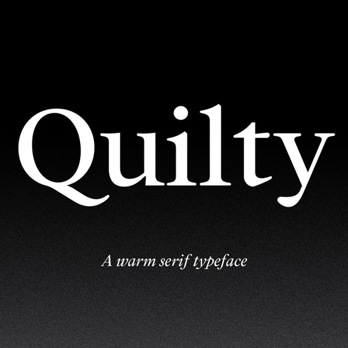 Quilty Serif Extra Bold